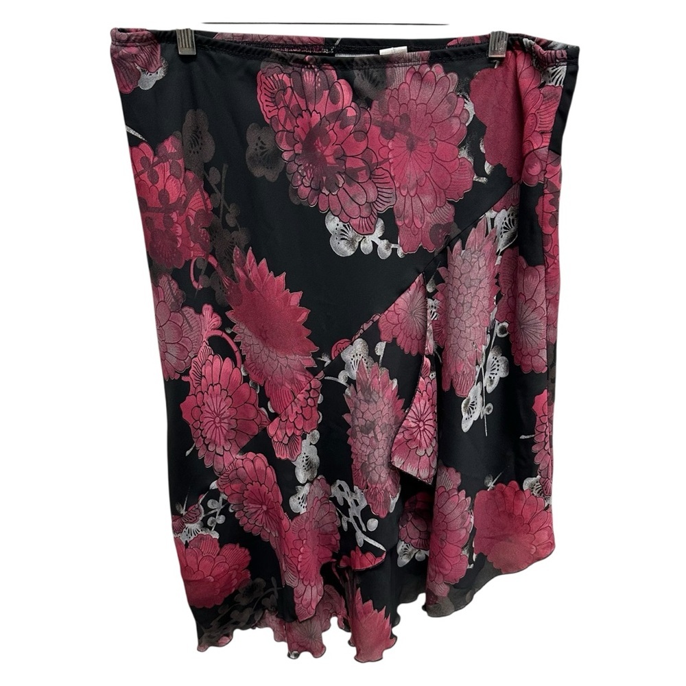 Women’s floral asymmetrical skirt fairy grunge whimsigoth size large